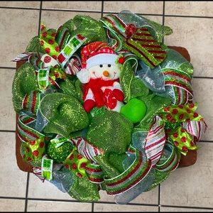 Snowman Christmas Wreath